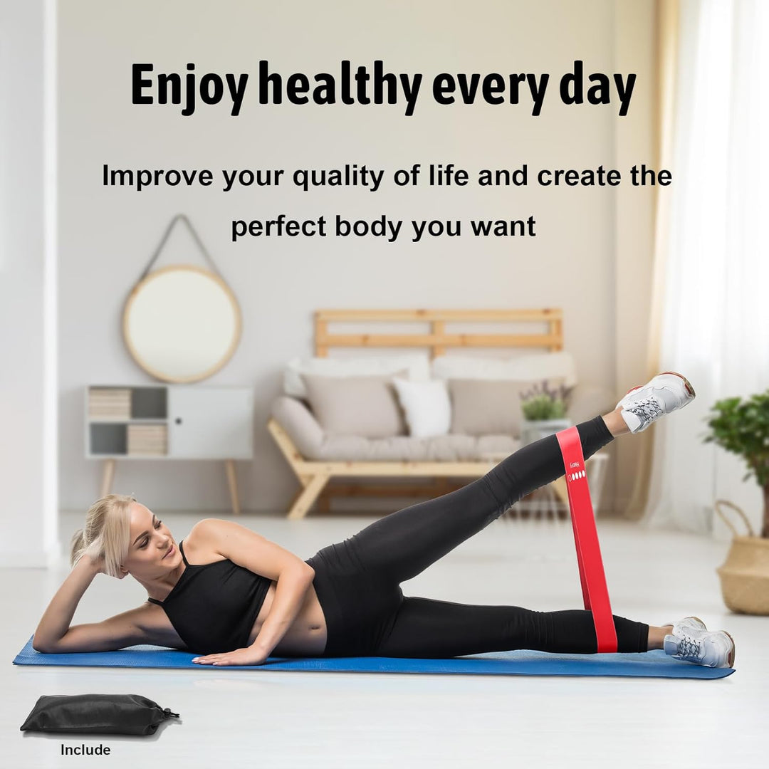 5-Level Resistance Bands Set – Premium Exercise Bands for Strength Training, Home Workouts